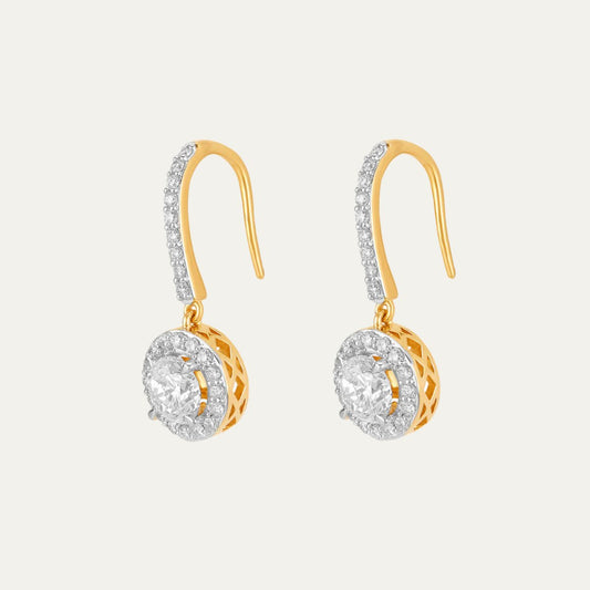 Aukera - Eclat Solitaire Hoop Earrings