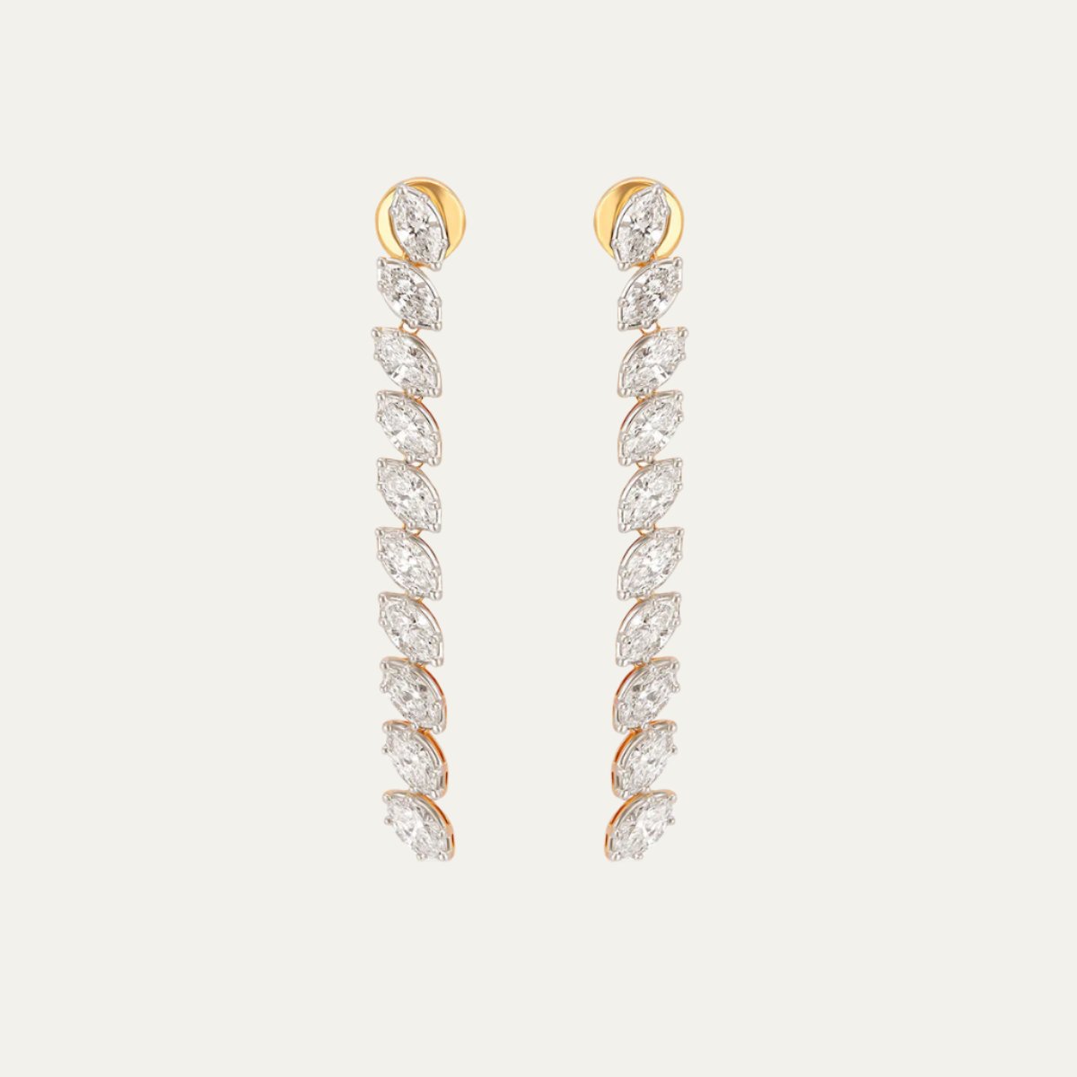 Aukera - Luminous Marquise Cascade - Eternity Drop Earrings