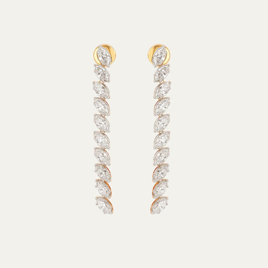 Aukera - Luminous Marquise Cascade - Eternity Drop Earrings