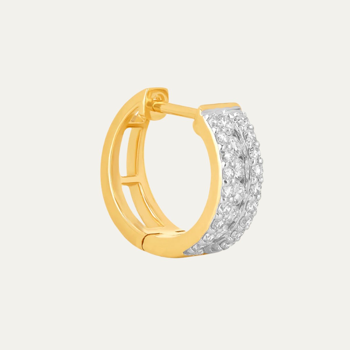 Aukera - Diamond Alchemy J Hoop Earring