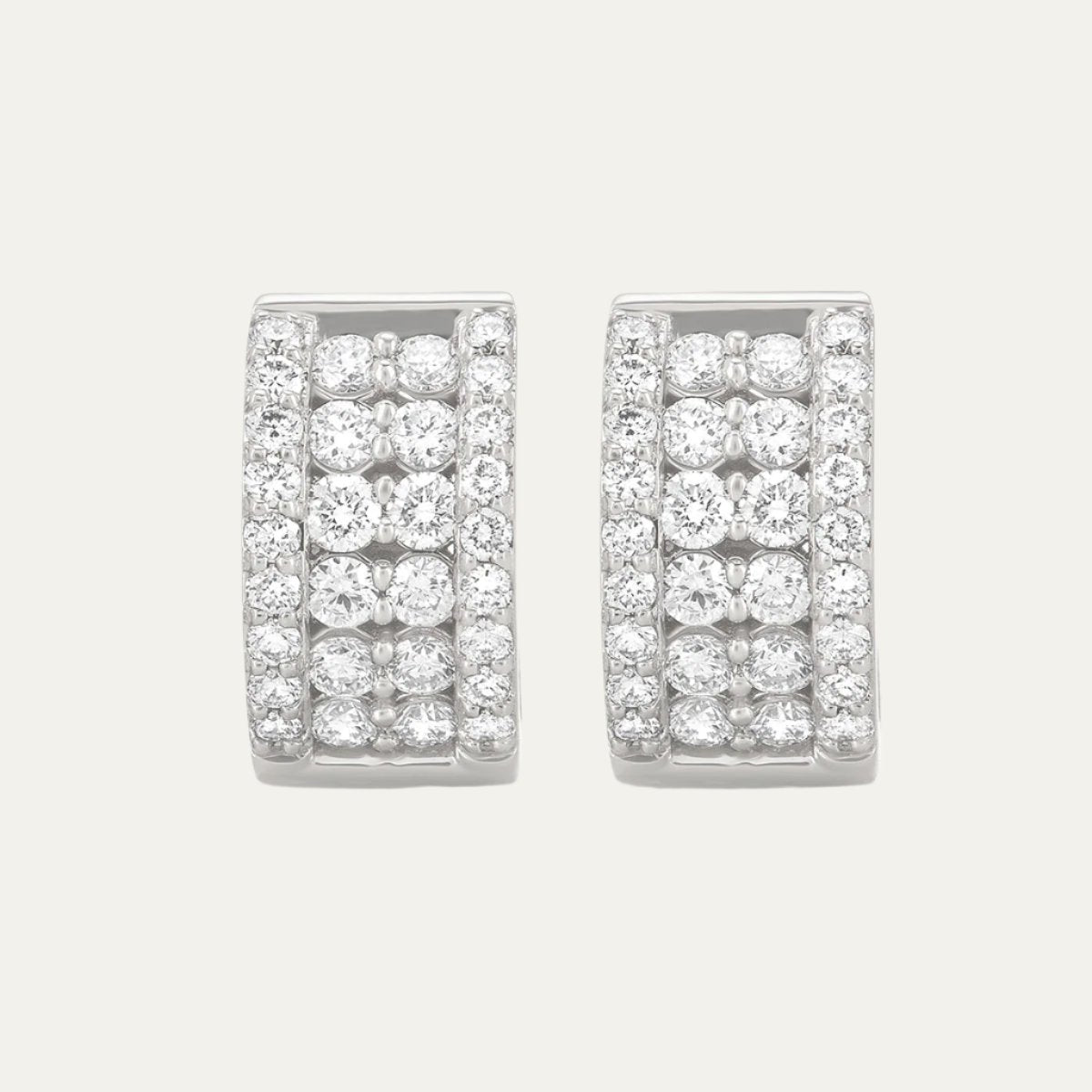 Aukera - Moonlit Diamond Hug Huggie Earrings