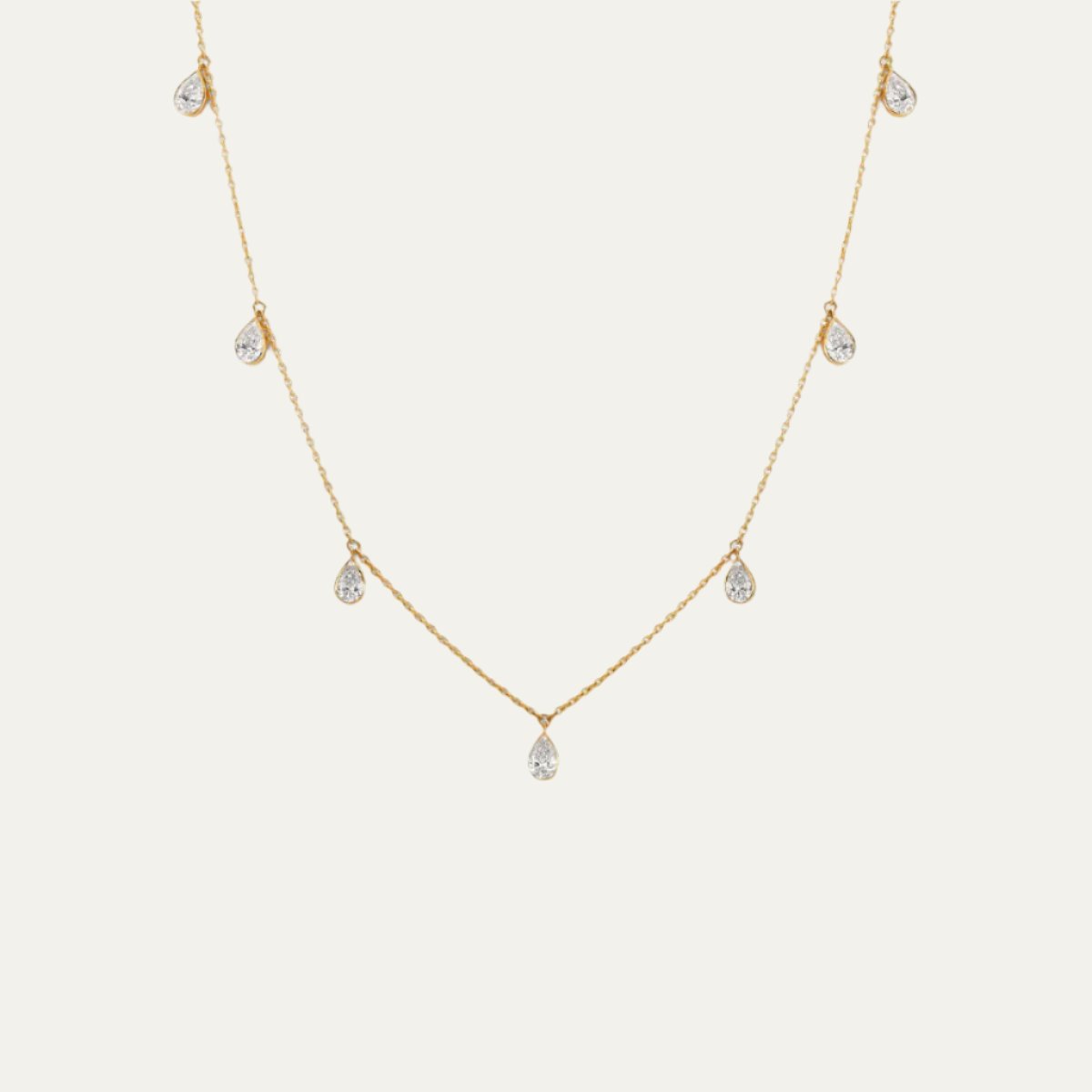 Aukera - Luminous Links - Dazzle Drop Necklace