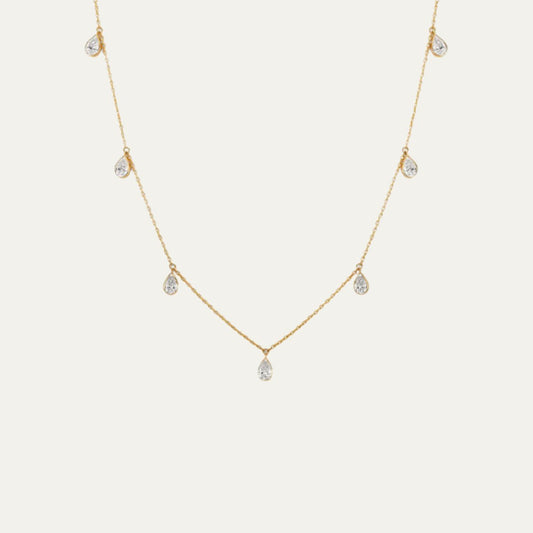 Aukera - Luminous Links - Dazzle Drop Necklace