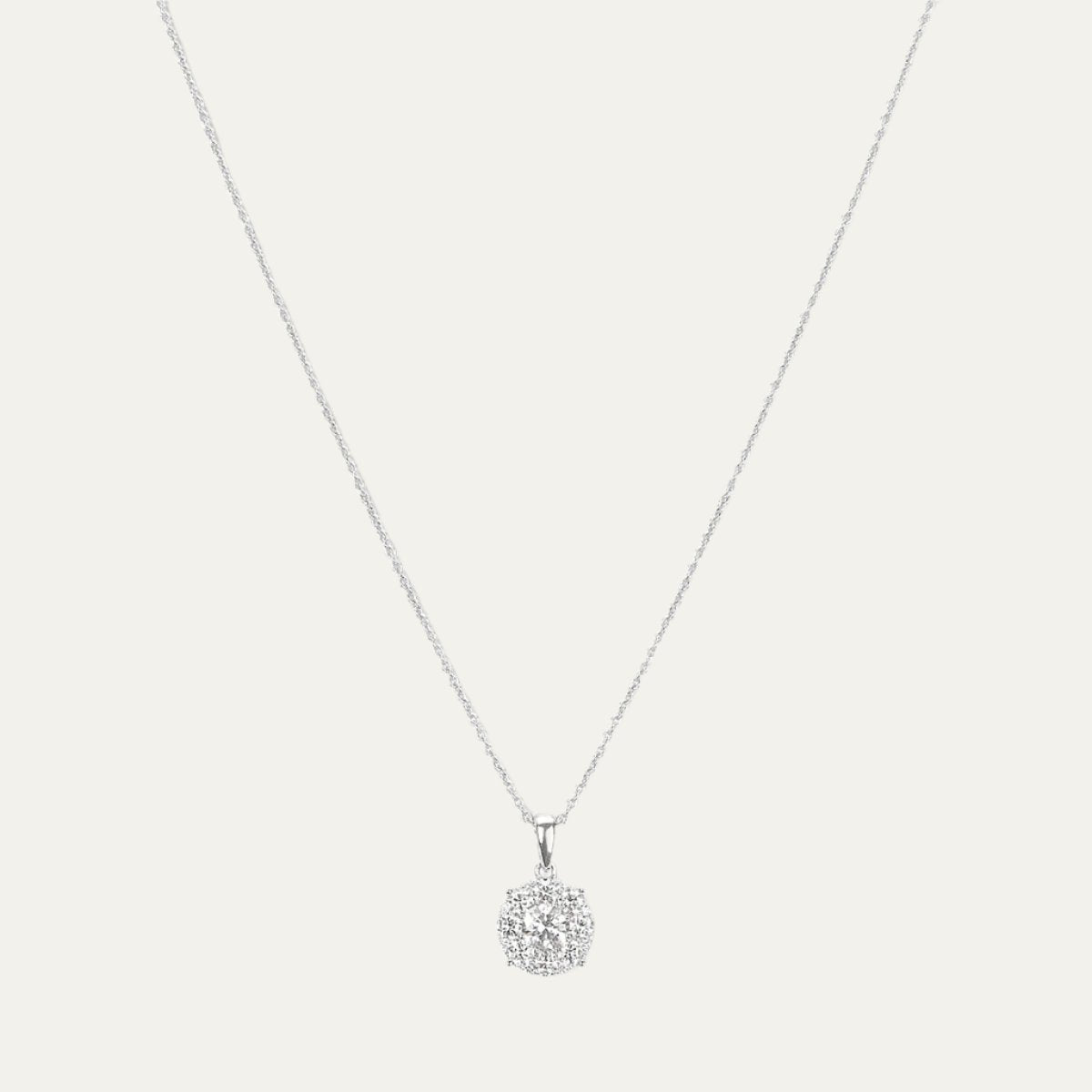 Aukera - Luminescent Halo - Solitaire Pendant