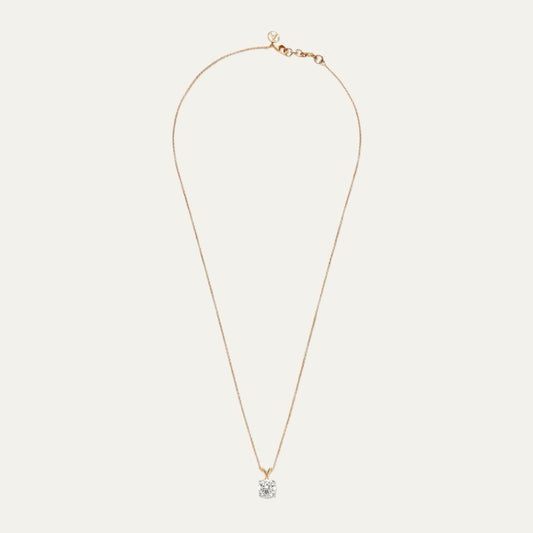 Aukera - Blush Radiance - Solitaire Elegance Pendant
