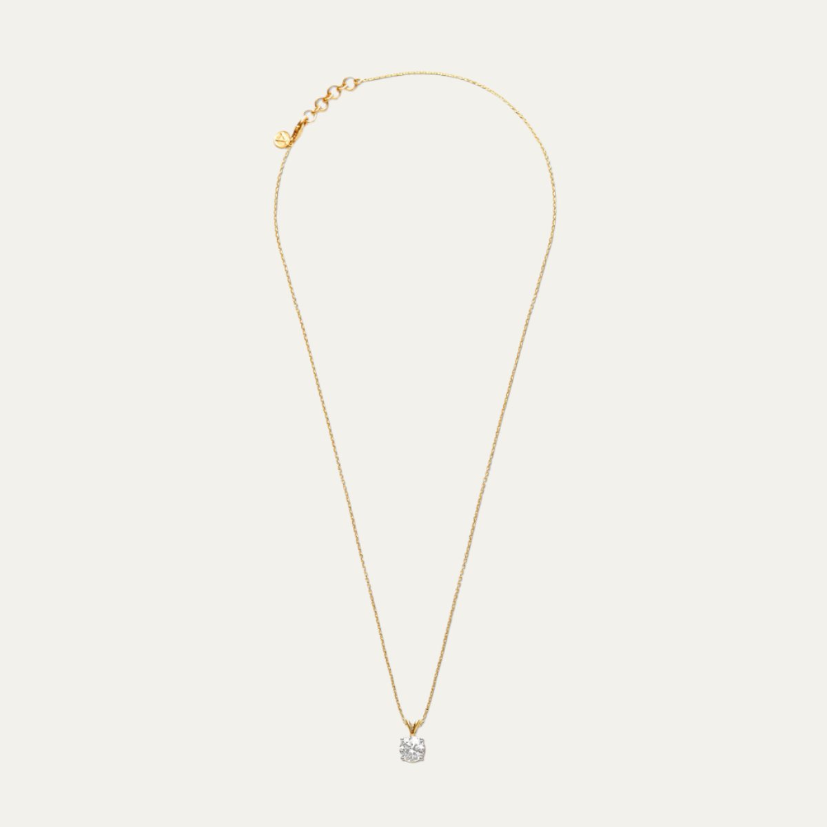 Aukera - Rosy Radiance 4-Prong Solitaire Pendant