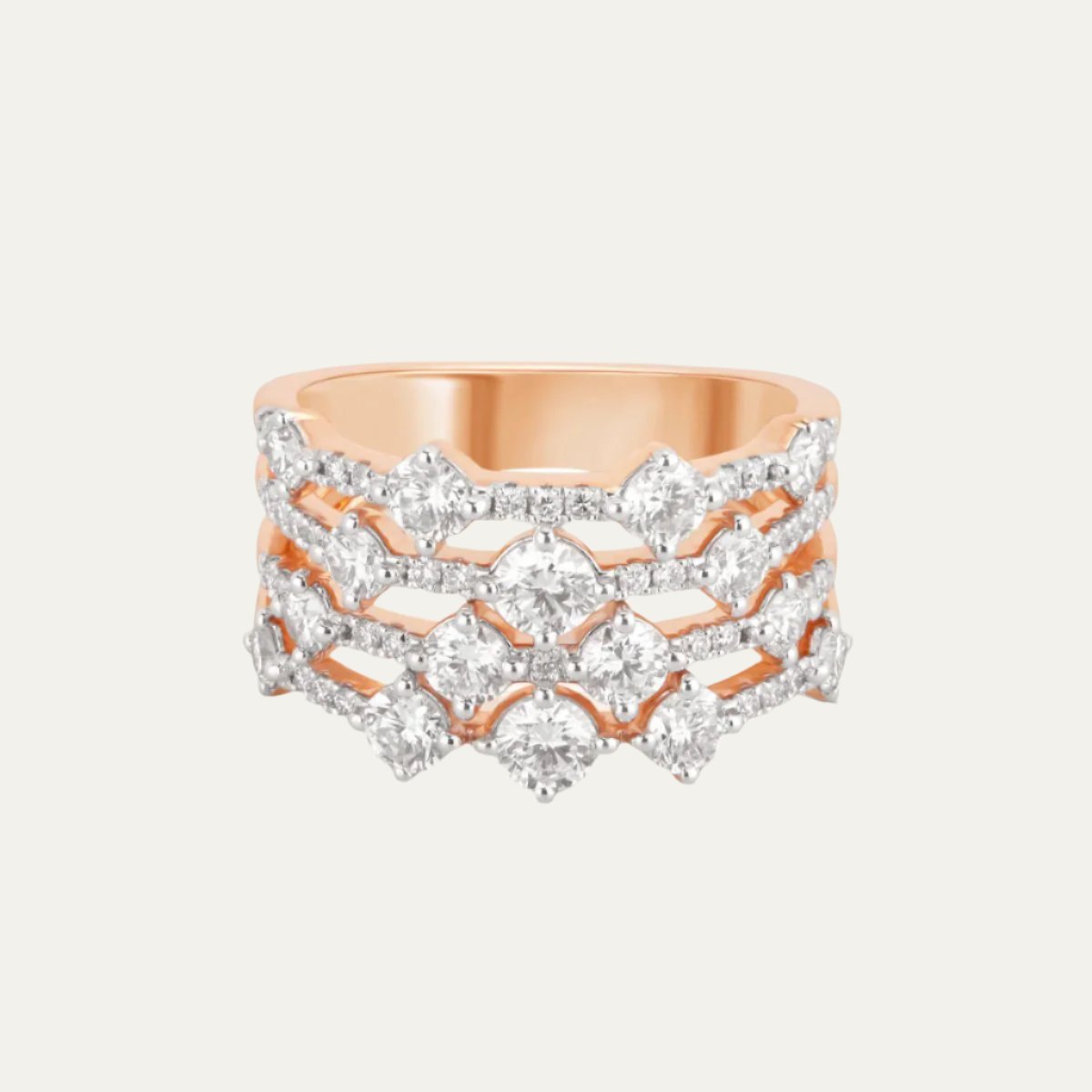 Aukera - Eternal Diamond Waltz Ring
