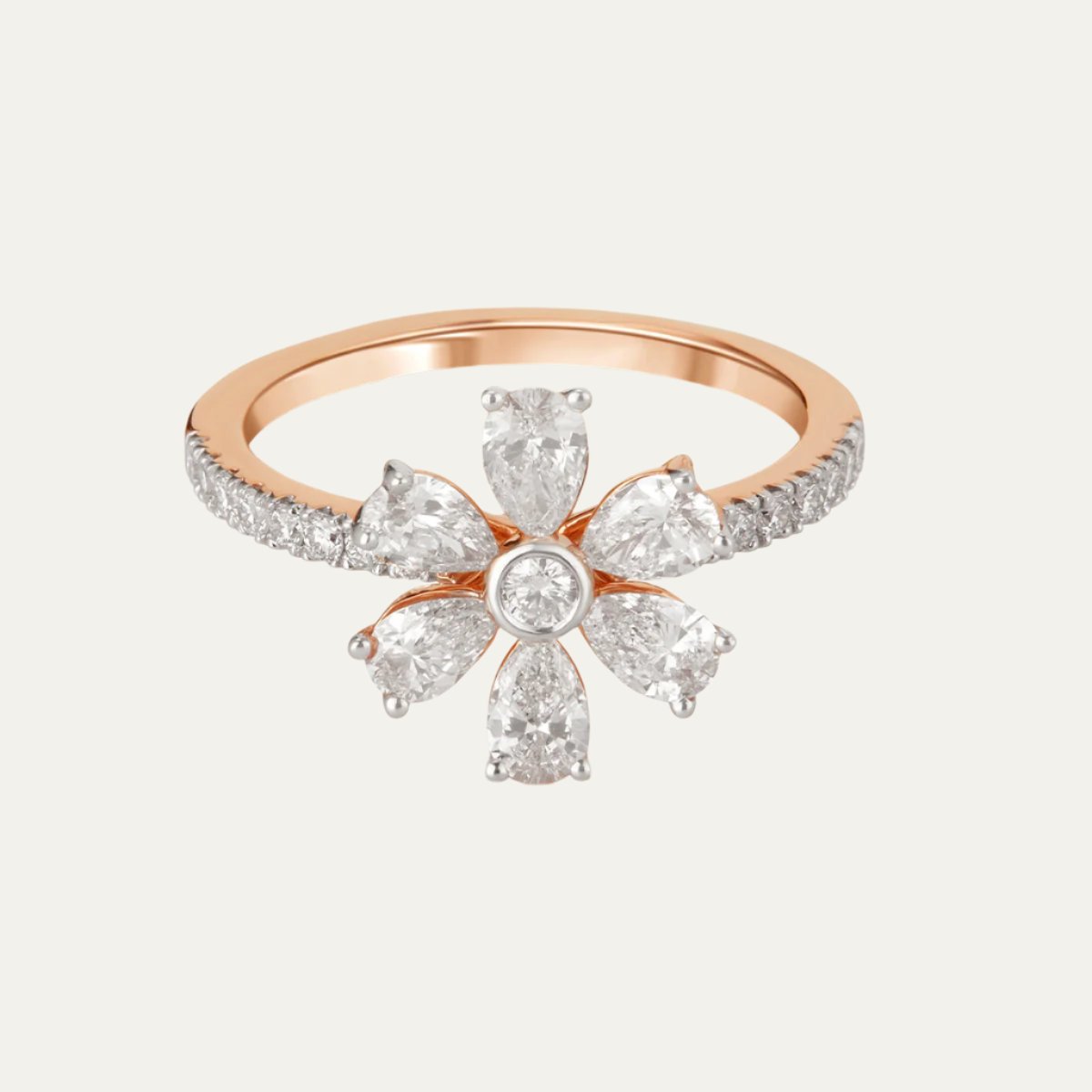 Aukera - Gilded Floral Enchantment Ring