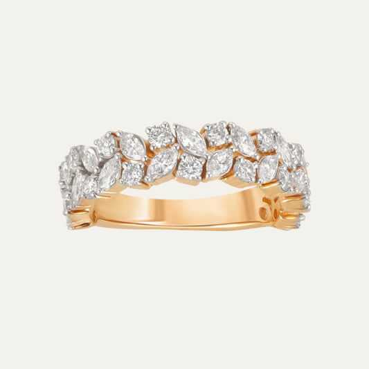 Aukera - Golden Leaf Harmony Eternity Ring