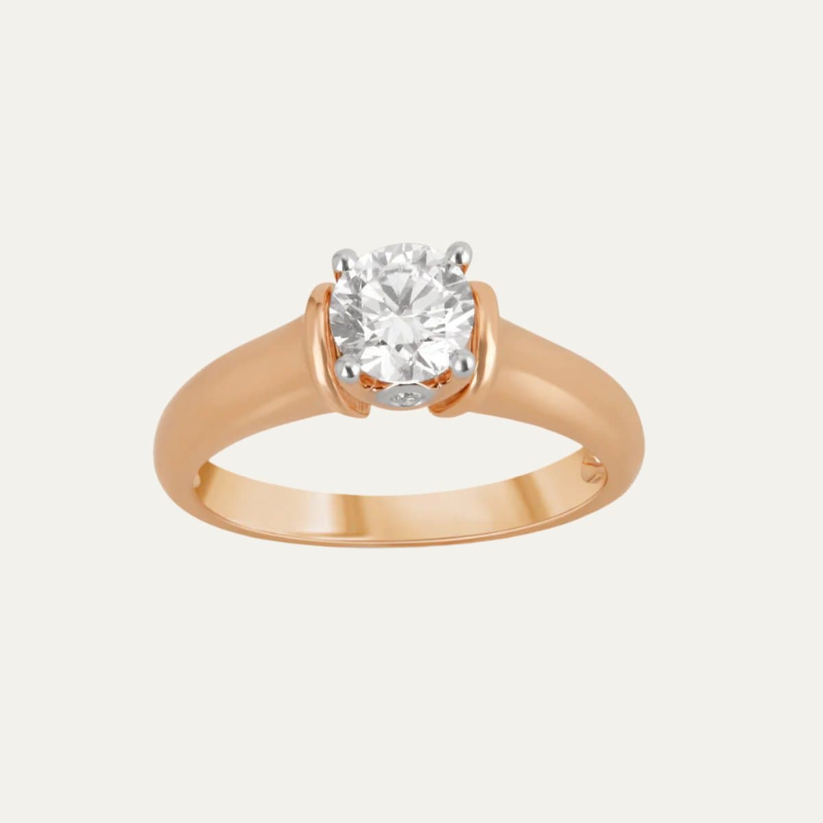 Aukera-Modern Classic Revival Solitaire Ring