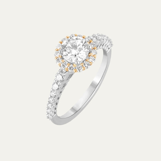 Aukera - Harmony Halo Duo Tone Ring