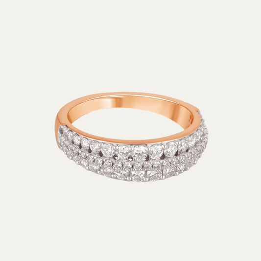 Aukera - Radiant Tri Glitz Wide Eternity Band