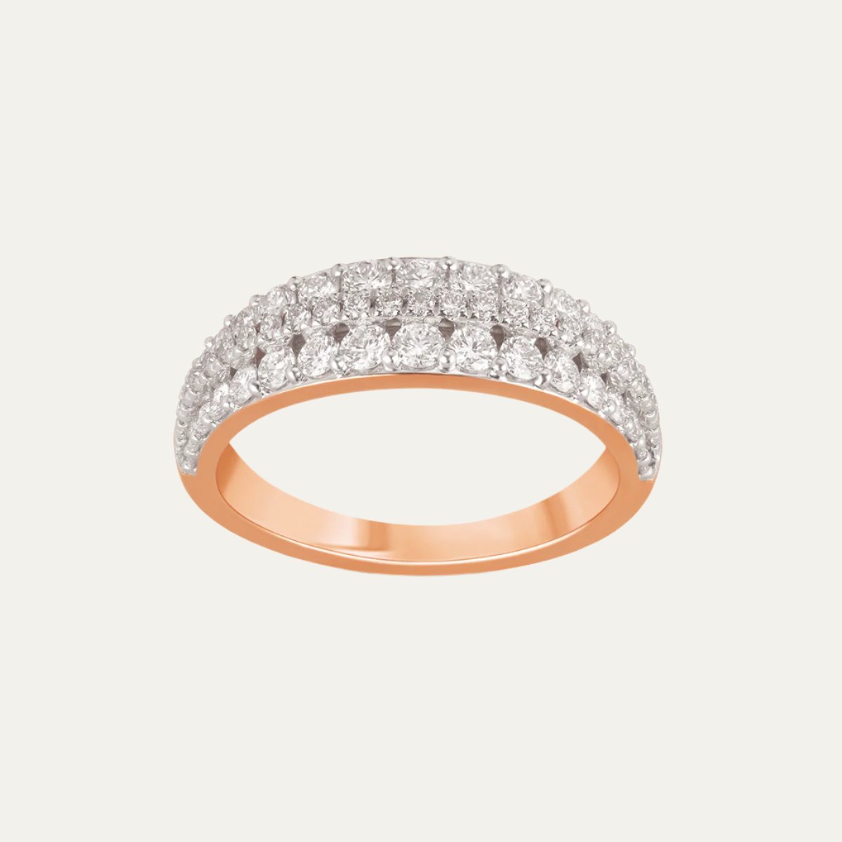 Aukera - Radiant Tri Glitz Wide Eternity Band