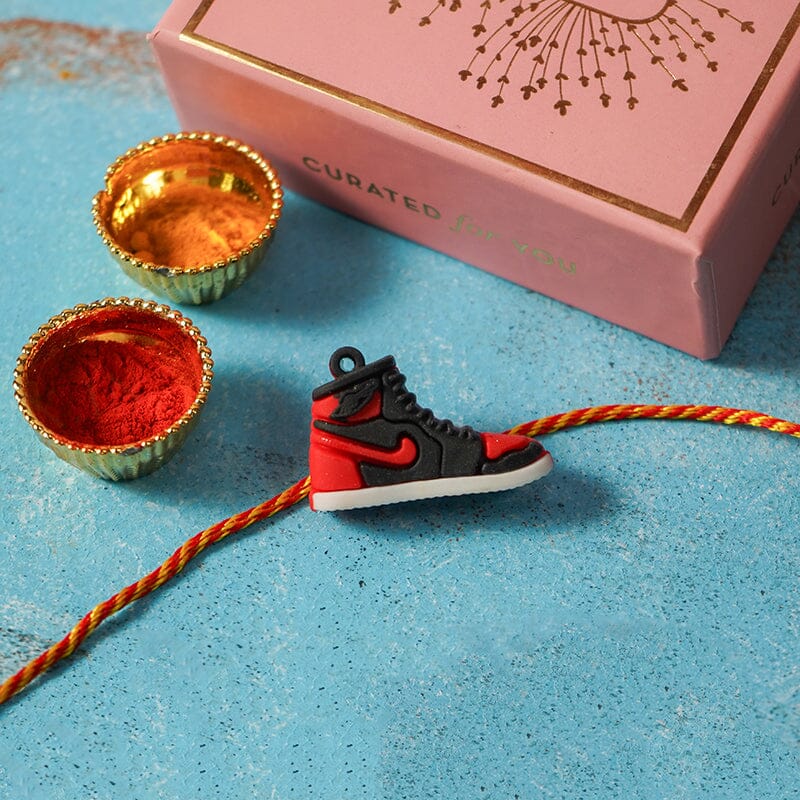 Red Jordan Sneaker Rakhi