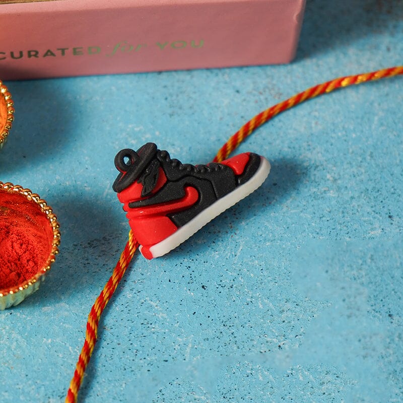 Red Jordan Sneaker Rakhi