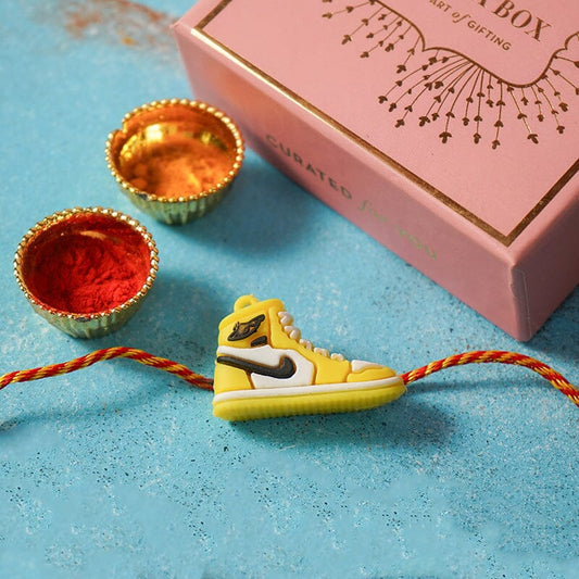 Yellow Jordan Sneaker Rakhi