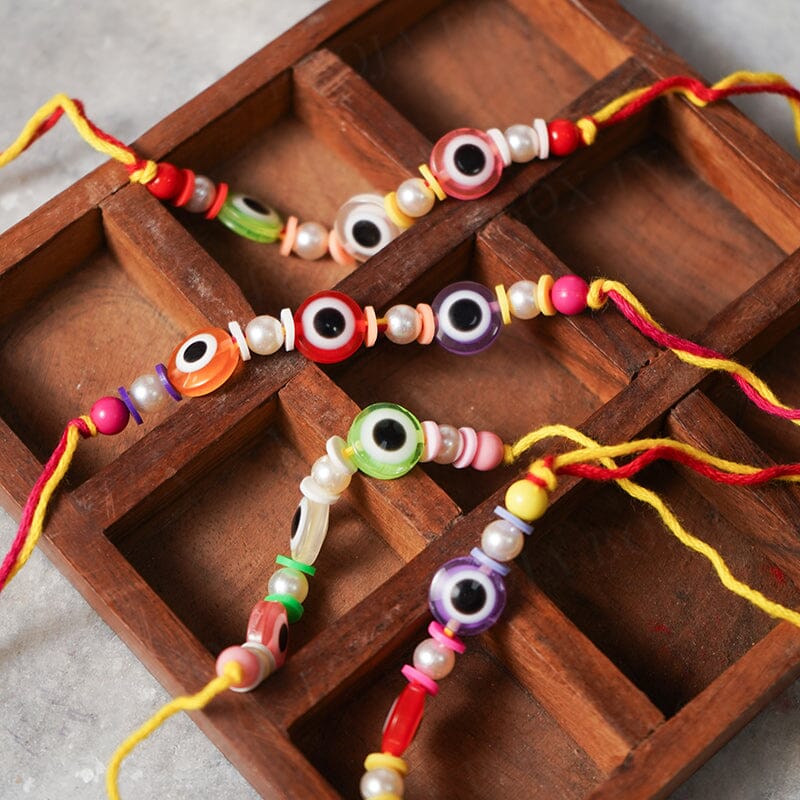 Elegant Evil Eye Rakhi Set Of 2