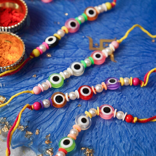 Elegant Evil Eye Rakhi Set Of 2