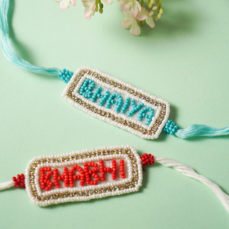 Aesthetic Handcrafted Bhaiya Bhabhi Rakhi