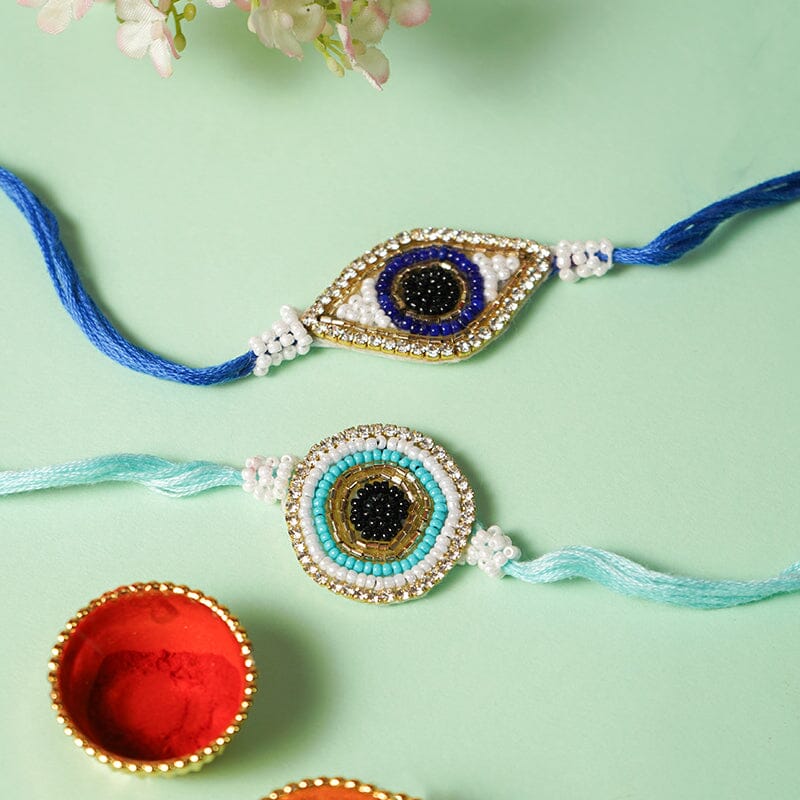 Evil Eye Handmade Beaded Rakhi