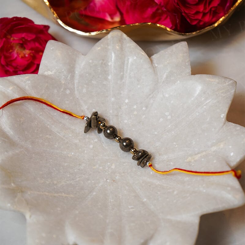 Pyrite Natural Crystal Rakhi