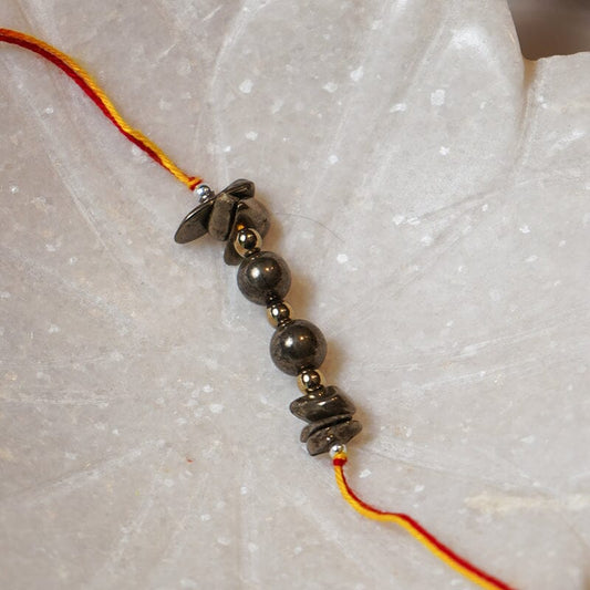 Pyrite Natural Crystal Rakhi