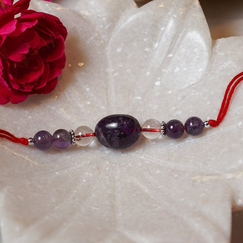 Emotional Balance & Stress Relief Natural Crystal Rakhi