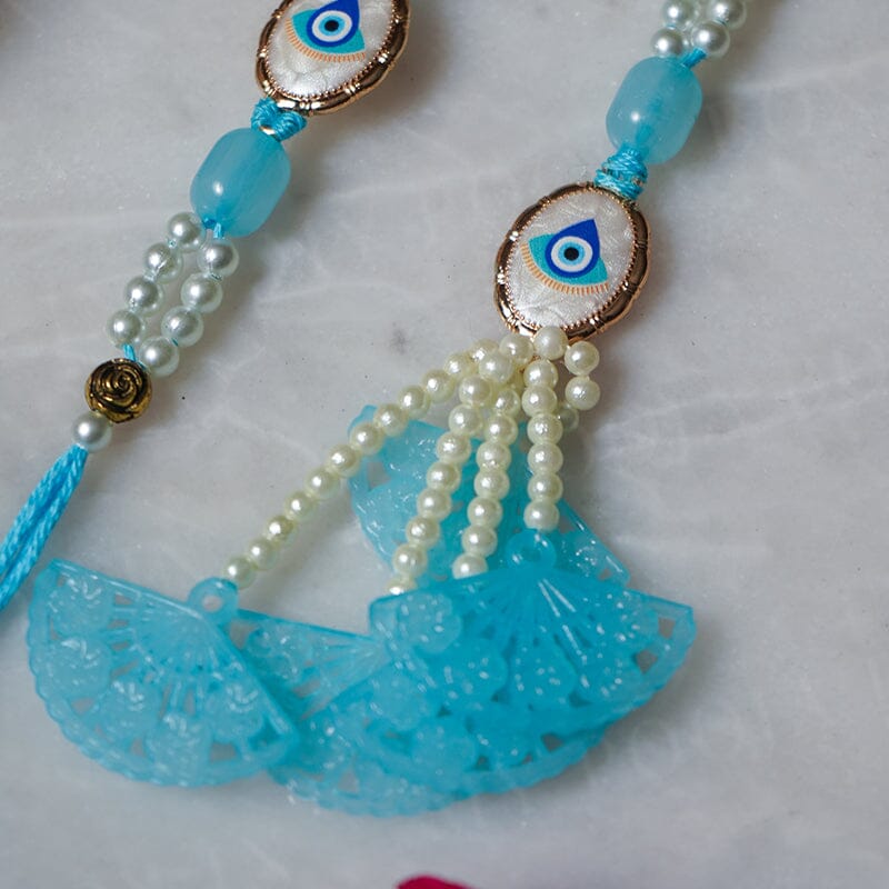 Graceful Beaded Evil Eye Bhaiya Bhabhi Rakhi