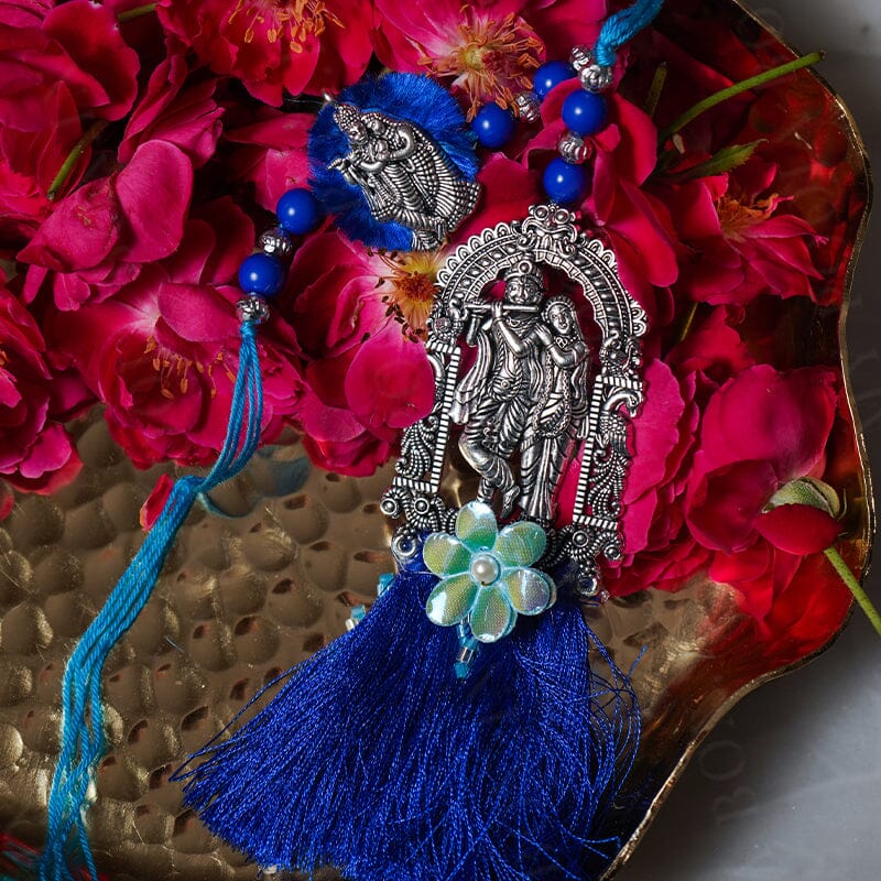 Elegant Radha Krishna Bhaiya Bhabhi Rakhi