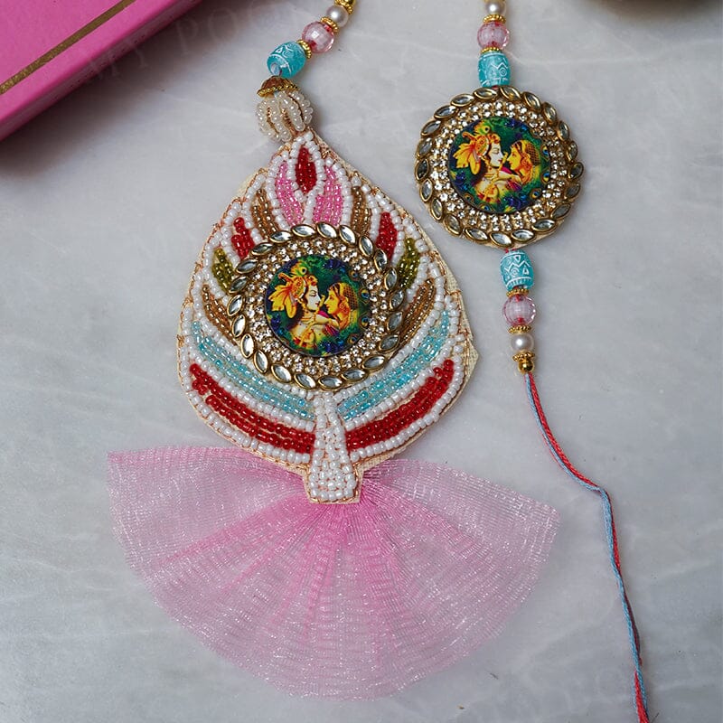 Graceful Radha Krishna Bhaiya Bhabhi Rakhi