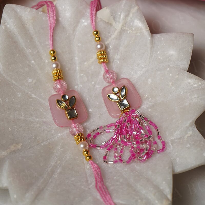 Floral Bhaiya Bhabhi Rakhi