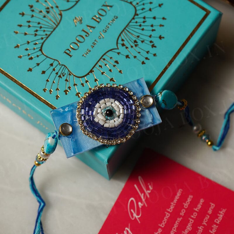 Handmade Evil Eye Bhaiya Rakhi
