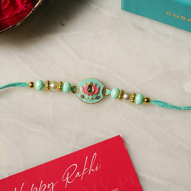 Charming Lotus Bhaiya Rakhi