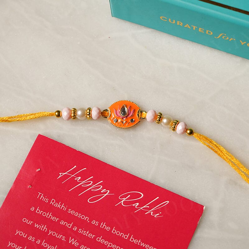 Charming Lotus Bhaiya Rakhi