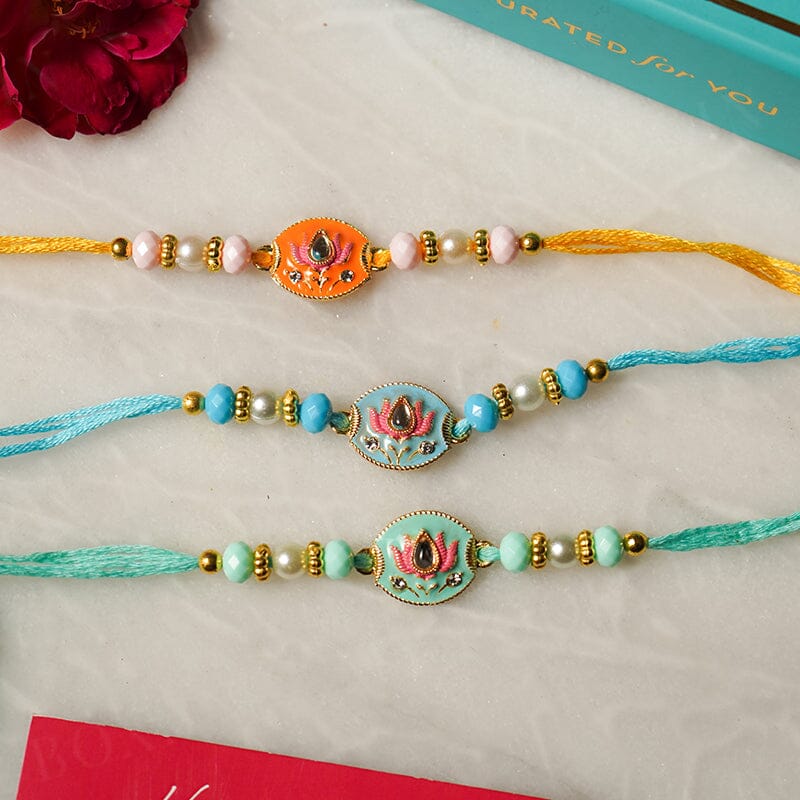 Charming Lotus Bhaiya Rakhi