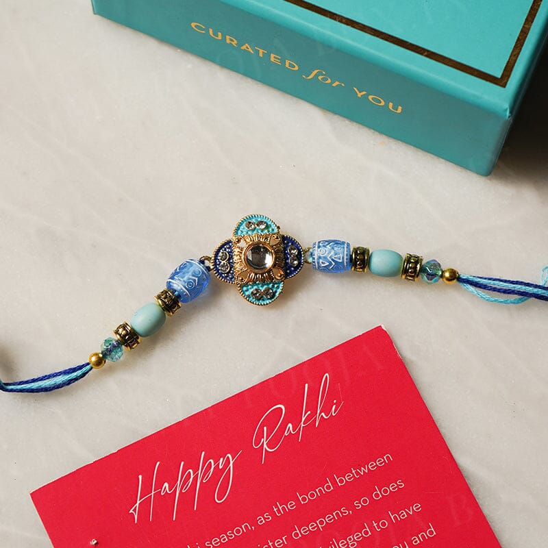 Floral Design Bhai Rakhi