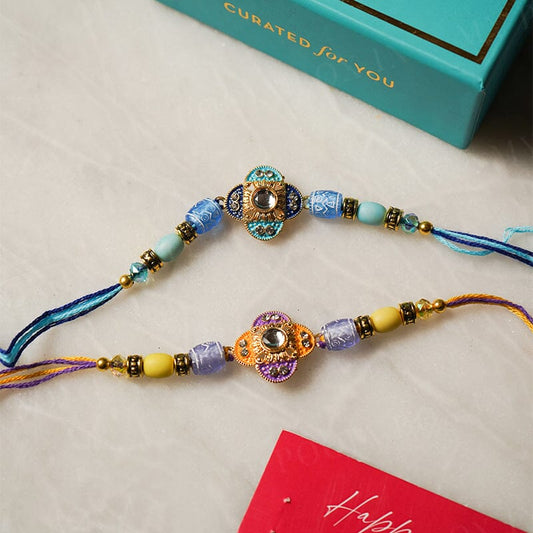 Floral Design Bhai Rakhi