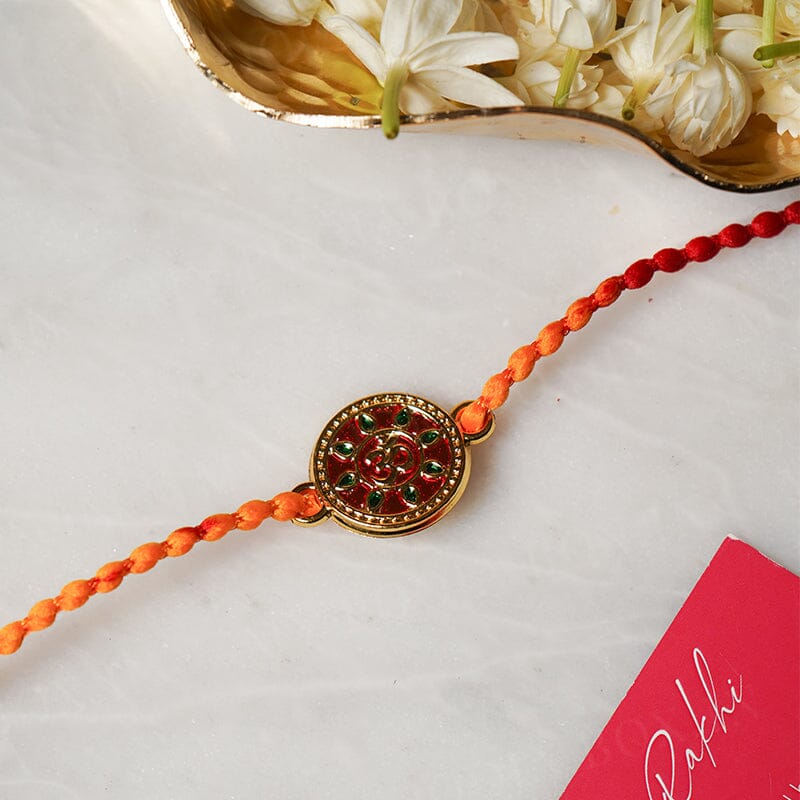 Handcrafted OM Design Bhaiya Rakhi