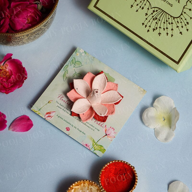Eco-Friendly Plantable Seed Lotus Rakhi
