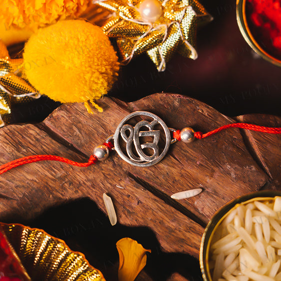 925 Silver Ik Onkar Rakhi