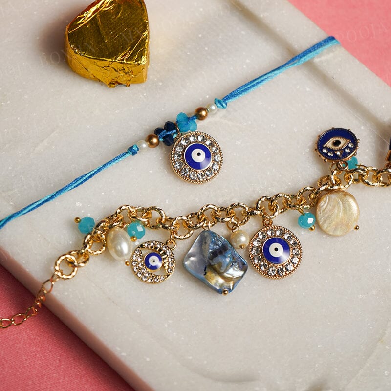 Marvelous Evil Eye Bhaiya Bhabhi Rakhi