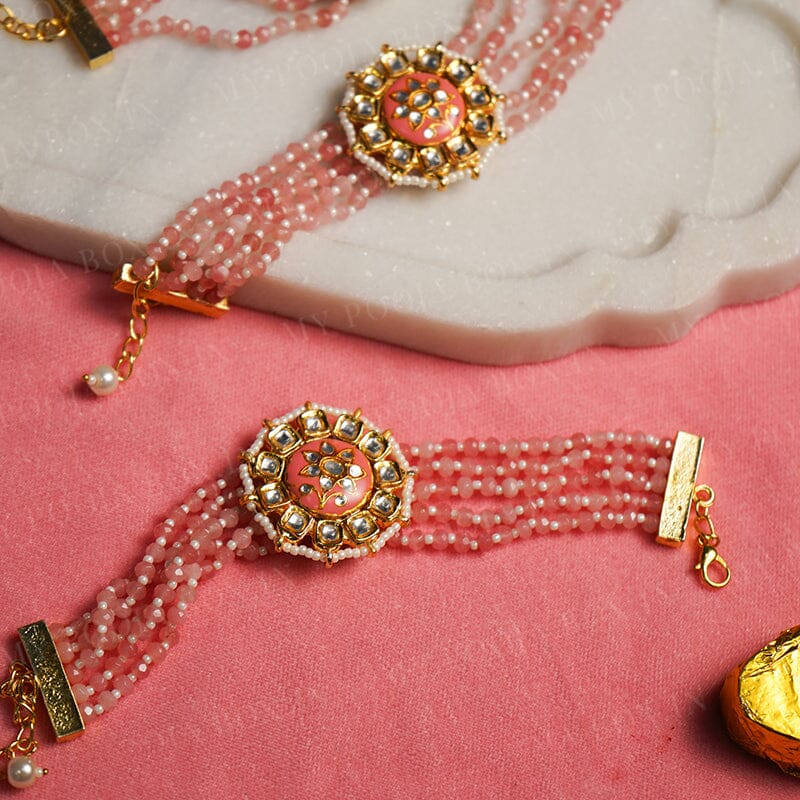 Kundan Queen Bracelet Bhabhi Rakhi