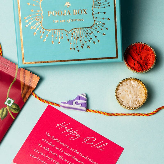 Purple Jordan Sneaker Rakhi