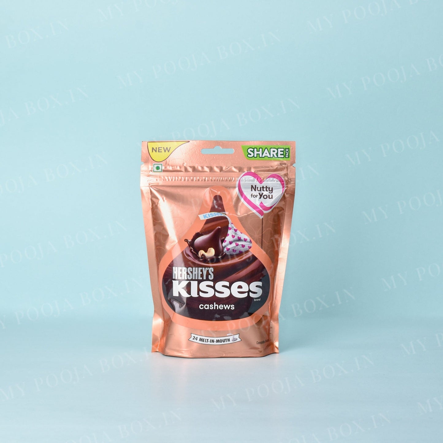 Hershey's Kisses Cashew Chocolate 100.8 GMS