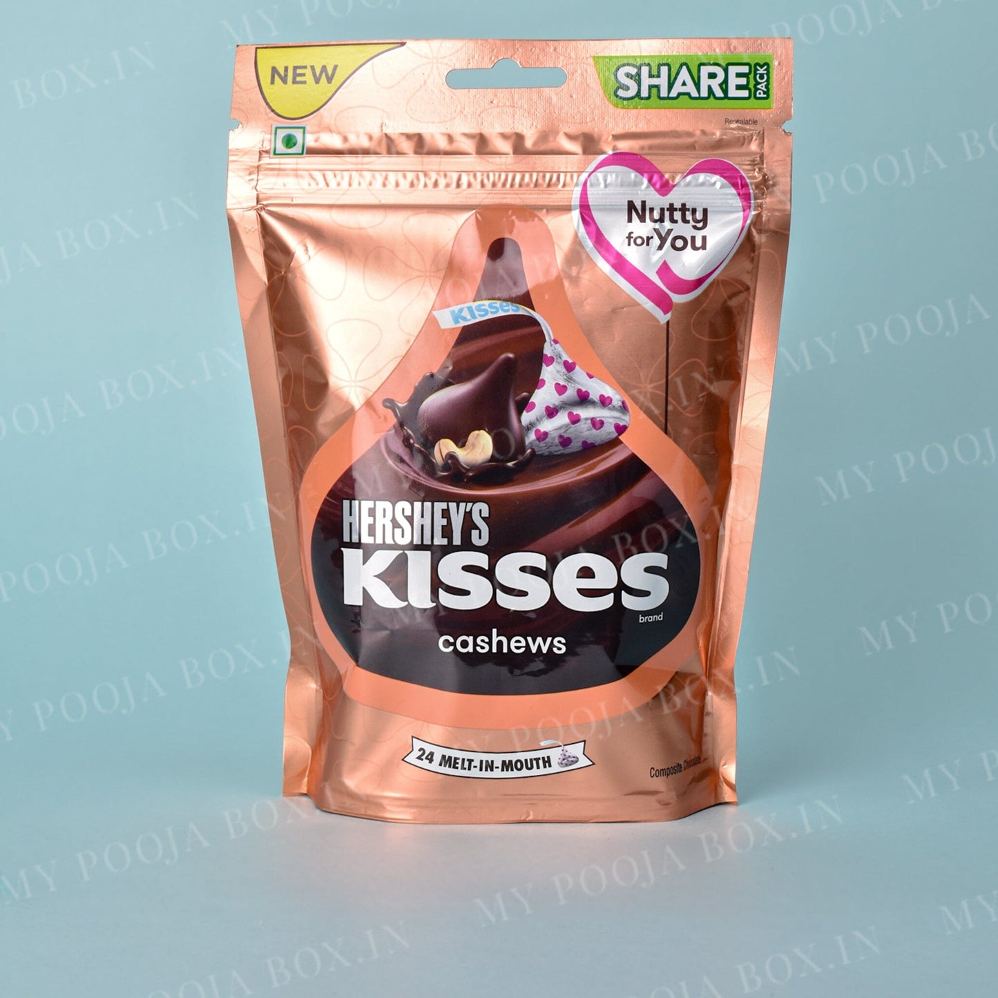 Hershey's Kisses Cashew Chocolate 100.8 GMS