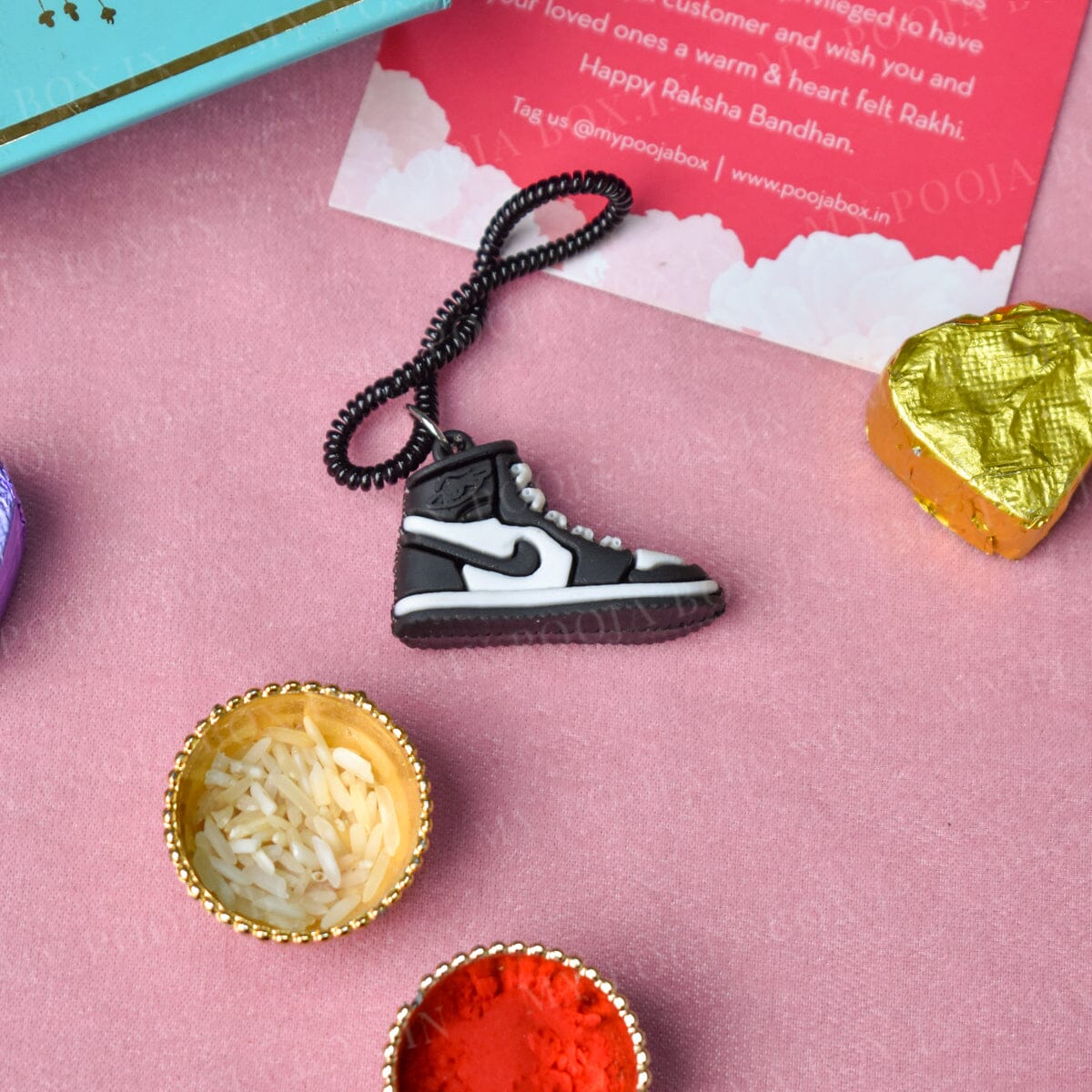 Black Jordan Sneaker Rakhi