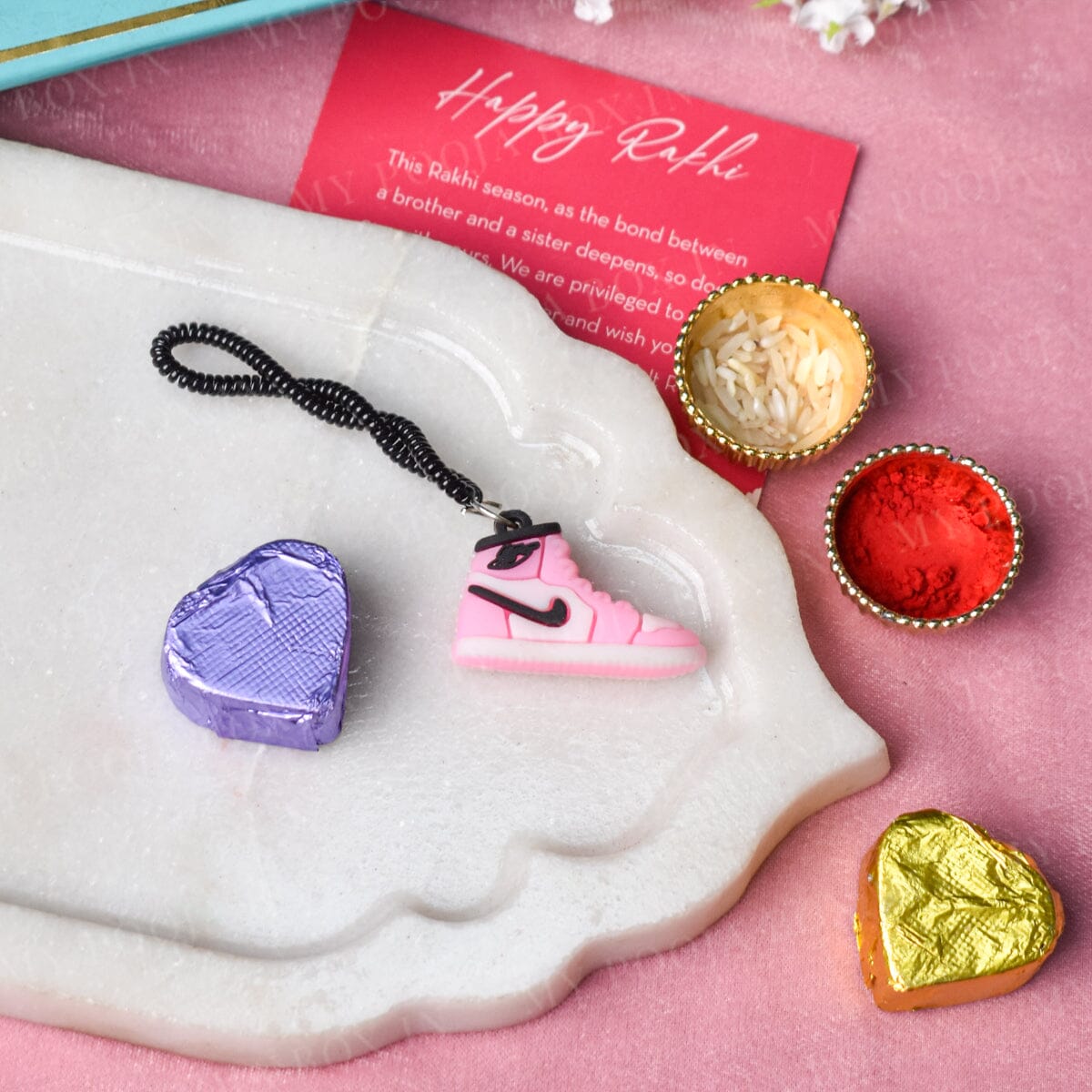 Pink Jordan Sneaker Rakhi