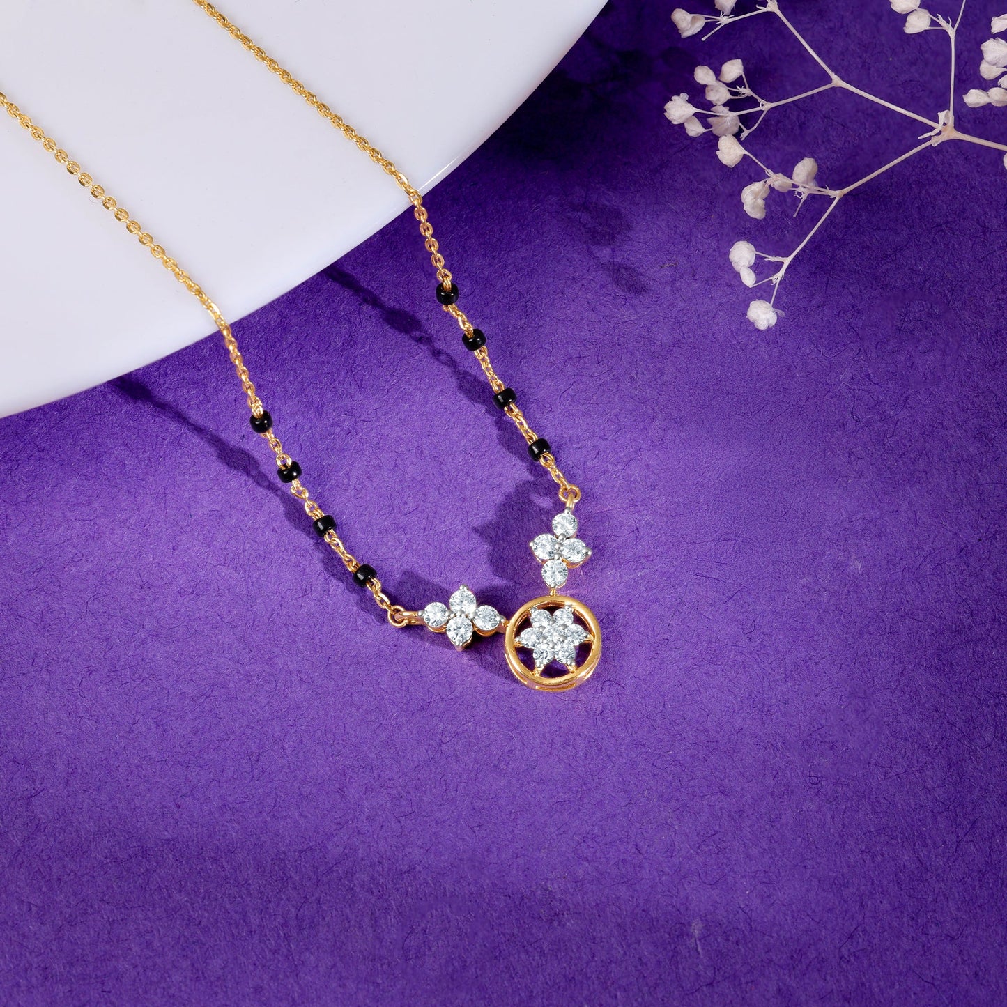 Gold Swapna Diamond Mangalsutra