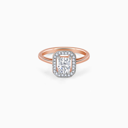 Rose Gold Magnum Solitaire Diamond Ring