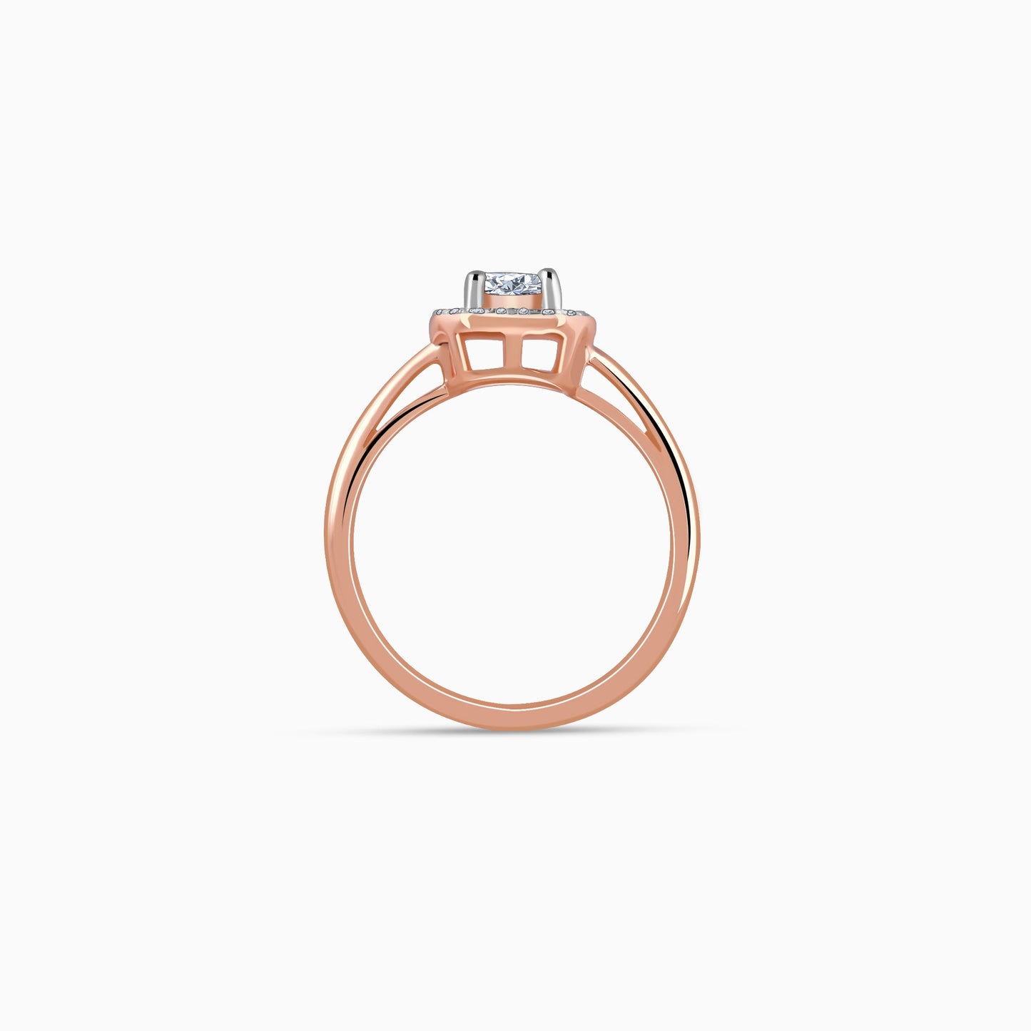 Rose Gold Magnum Solitaire Diamond Ring